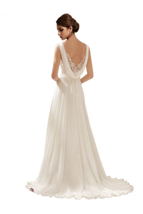 Best V-Neck Lace Wedding Dress On Chiffon Sydney