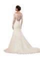 Best Long Sleeves Mermaid Lace Wedding Dress with Illusion Back Sydney