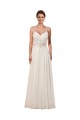 Best Sweetheart A-Line Chiffon Wedding Dress with Beaded Shoulder Straps Sydney