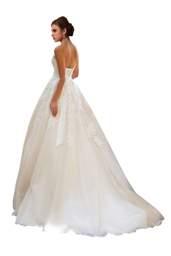 Best Sweetheart Ball Gown Tulle Wedding Dress with Lace Bodice Sydney