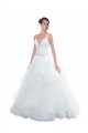 Best Spaghetti Straps Ball Gown Beach Wedding Dress with Lace Bodice Sydney