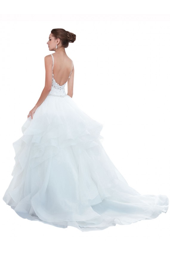 Best Spaghetti Straps Ball Gown Beach Wedding Dress with Lace Bodice Sydney
