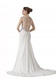 Best Sweetheart Sheath Chiffon Beach Wedding Dress with Beaded Belts Sydney