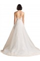 Best Strapless Sweetheart Lace Bodice A-Line Organza Wedding Dress Sydney