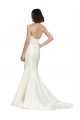 Best Trumpet Satin Wedding Dress with Sweetheart Lace Bodice Sydney