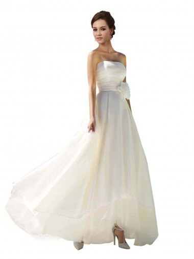 Best Strapless A-Line Taffeta Wedding Dress Sydney