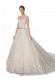 Best Sweetheart Cap Sleeves Tulle Lace Wedding Dress Sydney
