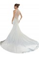 Best Sweetheart Mermaid Satin Beach Wedding Dress with Illusion Lace Back Sydney