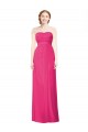 Best Full Length Strapless Long Chiffon Dress with Waistband Sydney