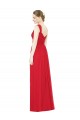 Best Full-Length Long Chiffon Bridesmaid Dress with Side Front Slit Sydney