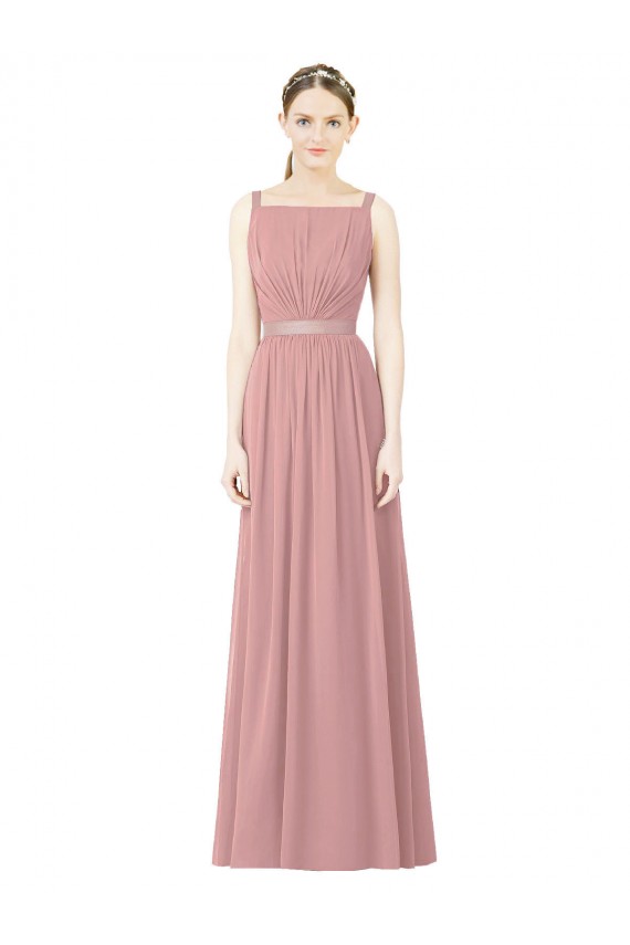 Best High Neck Chiffon Bridesmaid Dress with Low Back Sydney