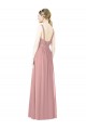 Best High Neck Chiffon Bridesmaid Dress with Low Back Sydney