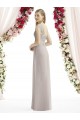 Best Full Length Lux Chiffon Dress with Draped Bodice And Shirred Straps Sydney