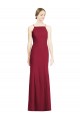 Best High Square Trumpet Chiffon Bridesmaid Dress with Lace-Up Open Back Sydney