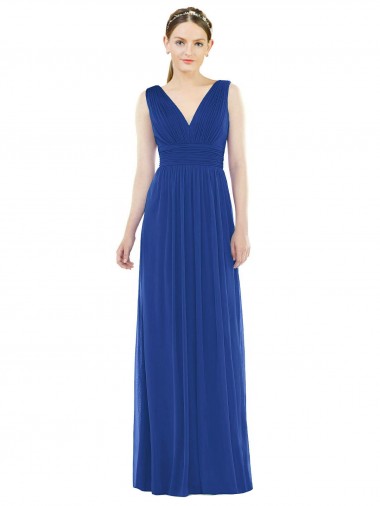 Best Low Square Back Sleeveless Shirred Skirt Bridesmaid Dress Sydney