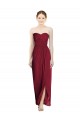 Best Strapless Sweetheart Long Chiffon Bridesmaid Dress Sydney