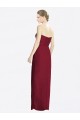 Best Strapless Sweetheart Long Chiffon Bridesmaid Dress Sydney