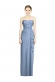 Best Strapless Full-Length Chiffon Bridesmaid Dress with Front Slit Sydney