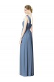 Best Flower Shoulder Draped One Shoulder Chiffon Bridesmaid Dress Sydney
