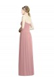 Best Crossover Draped Sweetheart Chiffon Formal Bridesmaid Dress with Front Slit Sydney