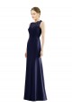 Best Lace Bodice Open Back Trumpet Chiffon Bridesmaid Dress with Bow Belt Sydney