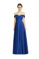 Best Off the Shoulder Draped Chiffon Maxi Bridesmaid Dress Sydney