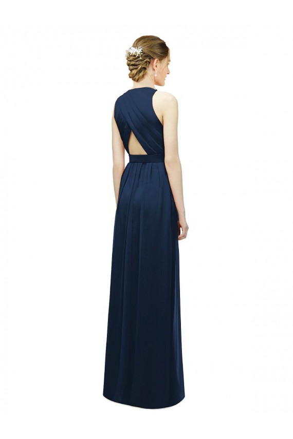 Best Sleek Halter Neck Chiffon Bridesmaid Dress  Sydney