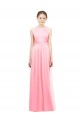 Best Sleek Halter Neck Chiffon Bridesmaid Dress  Sydney