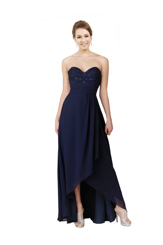 Best Sweetheart Neckline Beaded Lace and Chiffon Bridesmaid Dress Sydney