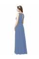 Best Luxe Chiffon Bridesmaid Dress with Illusion and Sweetheart Neckline Sydney