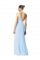 Best One Shoulder Long Chiffon Bridesmaid Dress with Shirred Bodice and Front Keyhole Sydney