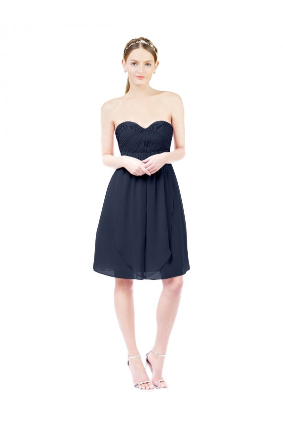 Best Sweetheart Cocktail Knee Length Chiffon Cocktail Bridesmaid Dress Open Back Sydney
