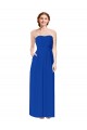 Best Strapless Sweetheart Keyhole Back Long Chiffon Bridesmaid Dress Sydney