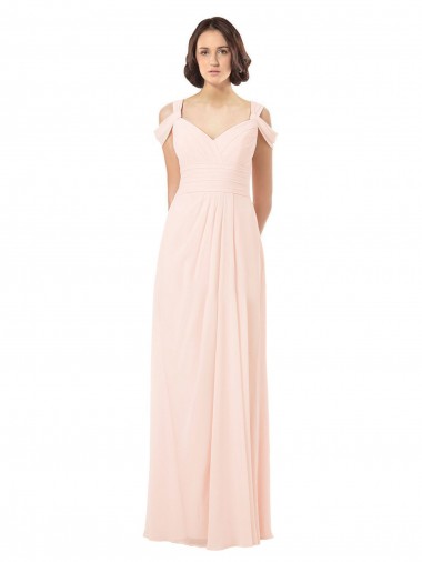 Best Chiffon Sweetheart Bridesmaid Dress with An Illusion Overlay Sydney