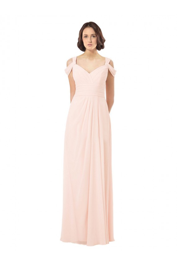 Best Chiffon Sweetheart Bridesmaid Dress with An Illusion Overlay Sydney