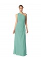 Best Long Chiffon One Shoulder Full Length Bridesmaid Dress Sydney