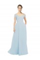 Best Chiffon Bridesmaids Dress with Off the Shoulder Draped Neckline Sydney