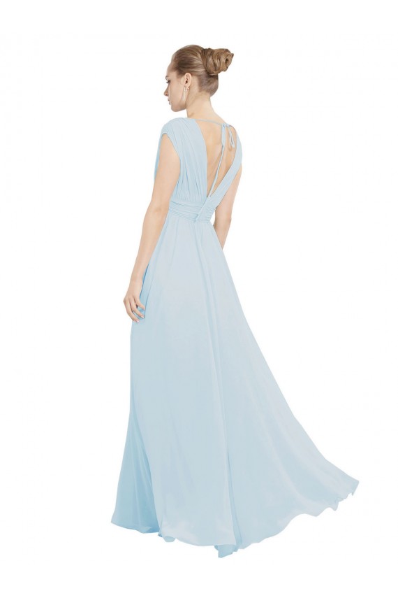 Best Chiffon Bridsmaids Dress with V-Neckline and Tie V Back Sydney