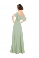 Best Boho Chic Chiffon Bridesmaids Dress with Off the Shoulder Neckline Sydney