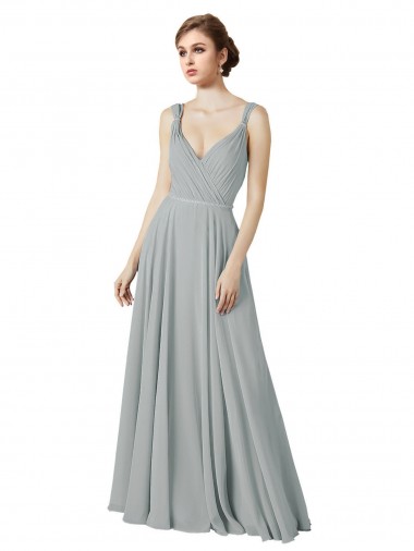 Best Figure Flattering Chiffon Bridesmaid Dress with Beaded Detail Sydney