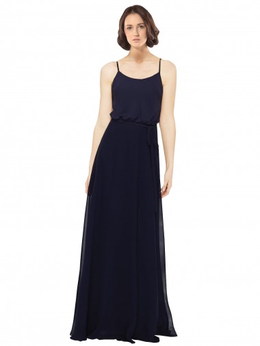 Best Chiffon Bridesmaids Dress with Scoop Neckline Sydney