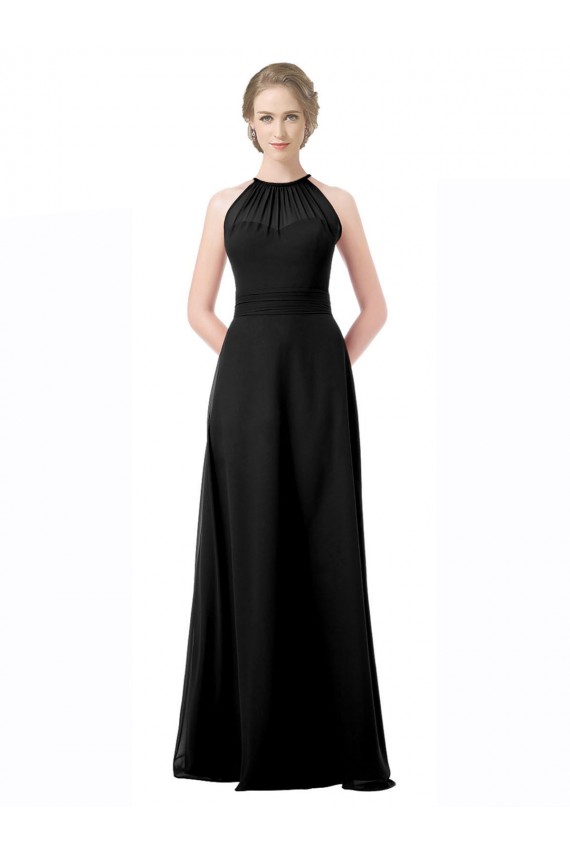 Best Full Length Chiffon Sweetheart Bridesmaid Dress with An Illlusion Overlay Sydney