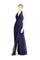 Best V-Neck Halter Chiffon Bridesmaid Dress with Side Front Slit Sydney