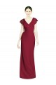 Best V-Neck V-Back Long Chiffon Bridesmaid Dress Sydney