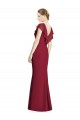 Best V-Neck V-Back Long Chiffon Bridesmaid Dress Sydney