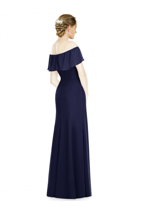 Best Off the Shoulder Full-Length Trumpet Chiffon Bridesmaid Dress Sydney
