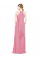 Best Halter Neck Keyhole A-Line Chiffon Bridesmaid Dress Sydney