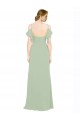 Best Split Cold Shoulder Draped A-Line Chiffon Bridesmaid Dress Sydney
