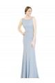 Best Full Length Chiffon Bridesmaid Dress with Sparkly Neckline and Belt Sydney