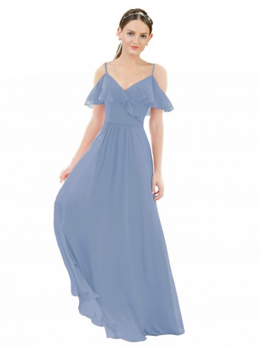 Best Pleated One Shoulder A-Line Chiffon Bridesmaid Dress Sydney